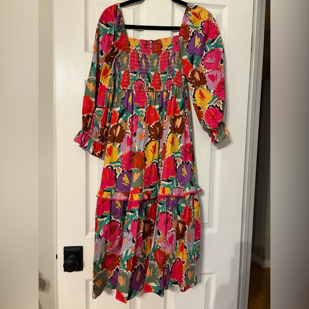 Crosby by Mollie Burch bright floral midi dress